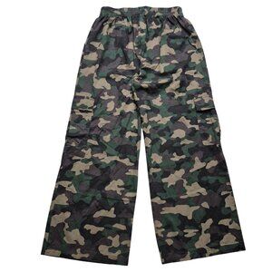 Unisex Art Class XXL (16/18) Green Camouflage Twill Wide Leg Cargo Pants